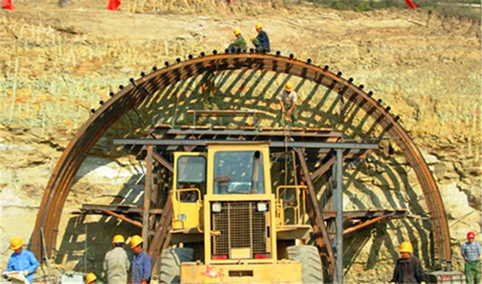 Installation Of Steel Arch